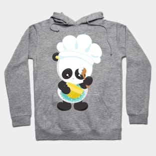 Cooking Panda, Baking Panda, Apron, Whisking Bowl Hoodie